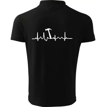 Pánská košile Ekg Kladivo - Polokošile pánská Pique Polo 203 - L ( Černá )