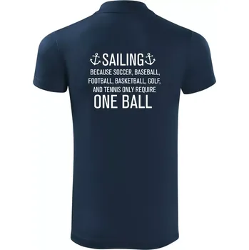 Pánská košile Sailing beacause one ball - Polokošile Victory sportovní (dresovina) - S ( Námořní modrá (velmi tmavá - téměř černá) )