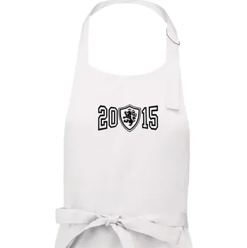 Kuchyňská zástěra Narozeninový motiv - znak - 2015 - Dámská zástěra na vaření - Univerzální velikost ( Bílá )
