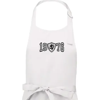 Kuchyňská zástěra Narozeninový motiv - znak - 1976 - Dámská zástěra na vaření - Univerzální velikost ( Bílá )