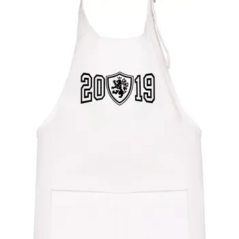Kuchyňská zástěra Narozeninový motiv - znak - 2019 - Dětská zástěra na vaření - Univerzální velikost ( Bílá )