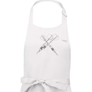 Kuchyňská zástěra Šipky kresba - Dámská zástěra na vaření - Univerzální velikost ( Bílá )