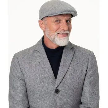 Čepice Pánská podzimní šedá vlněná bekovka - Mayser - Sidney Velikost: 60 cm