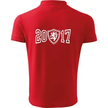 Pánská košile Narozeninový motiv - znak - 2017 - Polokošile pánská Pique Polo 203 - XL ( Červená )