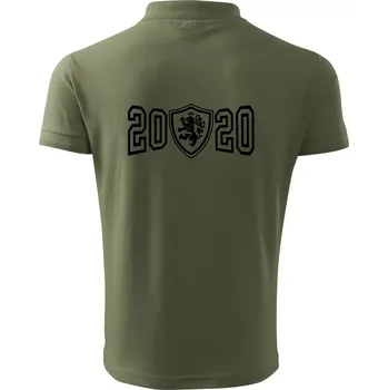 Pánská košile Narozeninový motiv - znak - 2020 - Polokošile pánská Pique Polo 203 - S ( Khaki )