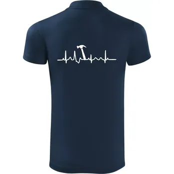 Pánská košile Ekg Kladivo - Polokošile Victory sportovní (dresovina) - M ( Námořní modrá (velmi tmavá - téměř černá) )