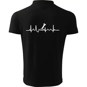 Pánská košile Ekg klíč - montér - Polokošile pánská Pique Polo 203 - XL ( Černá )