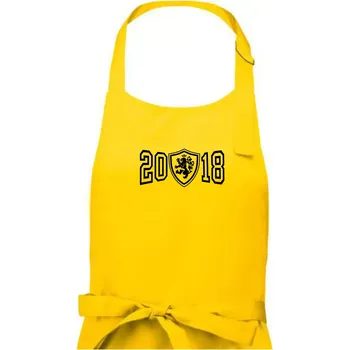 Kuchyňská zástěra Narozeninový motiv - znak - 2018 - Dámská zástěra na vaření - Univerzální velikost ( Žlutá )