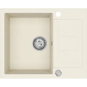 Granitový dřez Granitový dřez Helika TESA SQT102 blanched almond