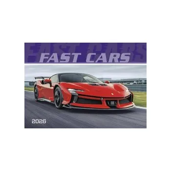 Kalendář Fast cars 2026 - nástěnný kalendář