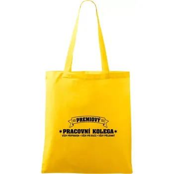 Prémiový pracovní kolega - Taška bavlněná - 42 x 38 cm ( Žlutá )