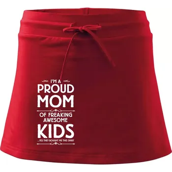 Dámská sukně Proud MOM - KIDS - Sportovní sukně - two in one - M ( Červená )