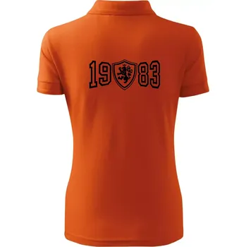Narozeninový motiv - znak - 1983 - Polokošile dámská Pique Polo - XS ( Oranžová )