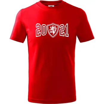 Narozeninový motiv - znak - 2021 - Tričko dětské bavlněné - 98 cm / 2 roky ( Červená )