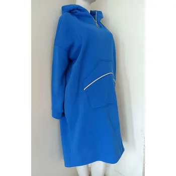 Dámská mikina Dámská dlouhá teplá mikina modrá, UNI i10_P74670_2:443_