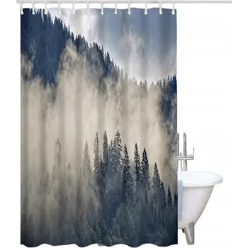 Sprchový závěs Závěs do sprchy textilní 200 x 180 cm