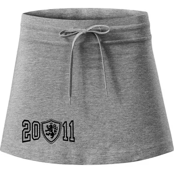 Dámská sukně Narozeninový motiv - znak - 2011 - Sportovní sukně - two in one - XL ( Tmavě šedý melír )