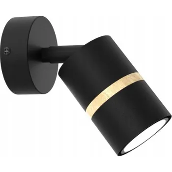 Nástěnné svítidlo Moderní nástěnné svítidlo nastavitelné LED Gu10 černá trubice dřevo