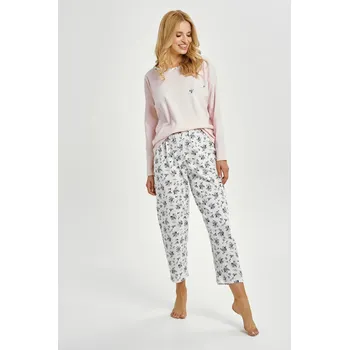 Dámské pyžamo Dámské dlouhé pyžamo Ella- růžové- velikosti S–XL, Růžová L i170_3450-L-01 A/W 25-26