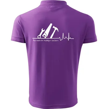 Pánská košile Ekg řemeslník každým coulem - Polokošile pánská Pique Polo 203 - 2XL ( Fialová )