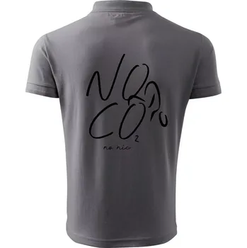 Pánská košile No co no nic kolo - Polokošile pánská Pique Polo 203 - 4XL ( Ocelově šedá )