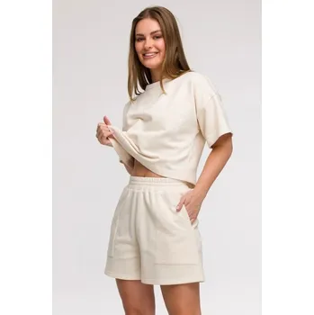 Dámské šortky BeWear s kapsami vanilkové, EU M i529_27727759564609552
