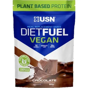 Protein USN Diet Fuel Vegan 880g Čokoláda + DÁREK