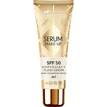Pleťové sérum Bielenda Serum Make-Up fluid + sérum na obličej s korekčním účinkem a SPF 50, č. 1