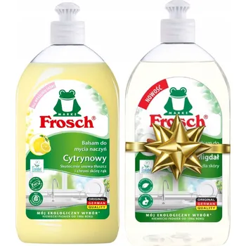Mycí prostředek Frosch Eko Citron a Sladká Mandle Prostředek na Mytí Nádobí Sada 500ml+500ml