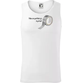 Pánské termoprádlo Vse co potřebuju k práci - Lepící páska - Tílko pánské Core - XL ( Bílá )