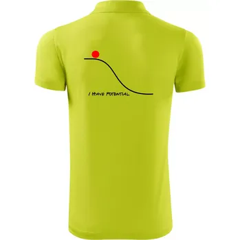 Pánská košile I have potential - Polokošile Victory sportovní (dresovina) - L ( Limetková )