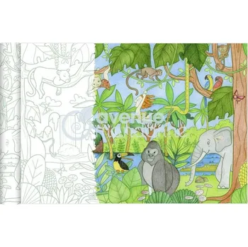 omalovánky Avenue Mandarine Omalovánky v roli 5x0,35m - džungle