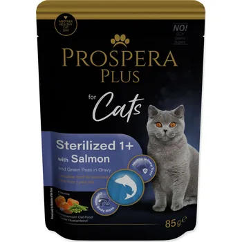 Krmivo pro kočku Kapsička Prospera Plus Sterelized 1+, Salmon, Peas 85g-KS