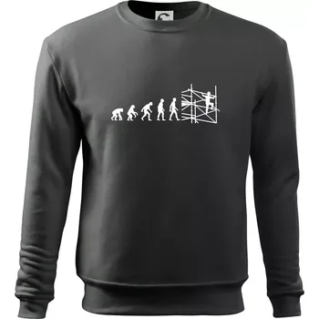 Pánská mikina Evoluce lešení - Mikina Essential dětská - 158 cm/12 let ( Tmavá břidlice (šedá se zeleným nádechem) )