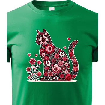 Chlapecké tričko Dětské tričko pro milovníky koček 2, Barva Zelená, Velikost 110 cm/4 roky, Canvas Dětské tričko Bezvatriko.cz 2966