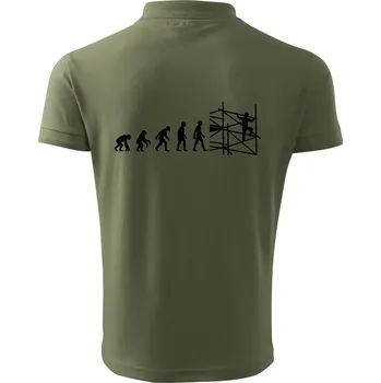 Pánská košile Evoluce lešení - Polokošile pánská Pique Polo 203 - L ( Khaki )