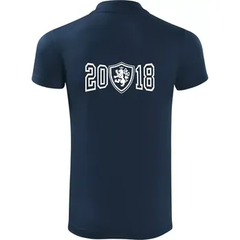 Pánská košile Narozeninový motiv - znak - 2018 - Polokošile Victory sportovní (dresovina) - S ( Námořní modrá (velmi tmavá - téměř černá) )