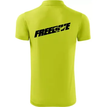 Pánská košile Freedive - nápis s potápěčem - Polokošile Victory sportovní (dresovina) - L ( Limetková )