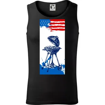 Pánské termoprádlo USA BBQ draw grill - Tílko pánské Core - M ( Černá )