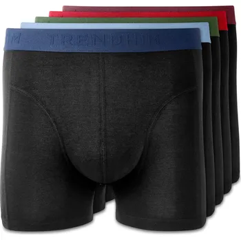 Pánské spodní prádlo S - FreeFeel | Balení 5 černých bambusových boxerek | Tmavý pas - Trendhim