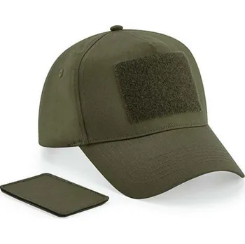 Kšiltovka Beechfield 5 panelová kšiltovka s vyměnitelnou vsadkou na potisk Barva: zelená vojenská CB638