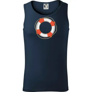 Záchranný kruh - Tílko pánské Core - XL ( Námořní modrá (velmi tmavá - téměř černá) )