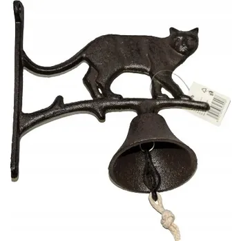 Domovní zvonek Litinový zvonek s hlasitým zvukem, bronzový KOČKA