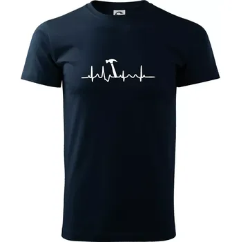 Pánské tričko Ekg Kladivo - Triko extra velké (5-8XL) - 8XL ( Námořní modrá (velmi tmavá - téměř černá) )