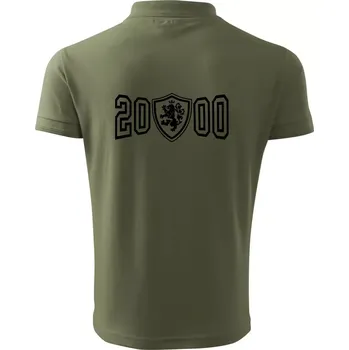 Pánská košile Narozeninový motiv - znak - 2000 - Polokošile pánská Pique Polo 203 - L ( Khaki )