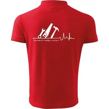 Pánská košile Ekg řemeslník každým coulem - Polokošile pánská Pique Polo 203 - 4XL ( Červená )