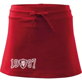 Dámská sukně Narozeninový motiv - znak - 1997 - Sportovní sukně - two in one - L ( Červená )