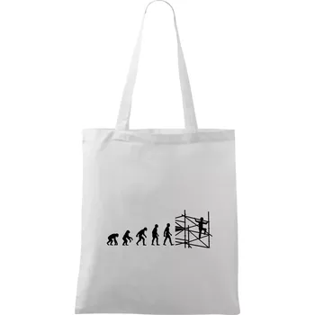Evoluce lešení - Taška bavlněná - 42 x 38 cm ( Bílá )