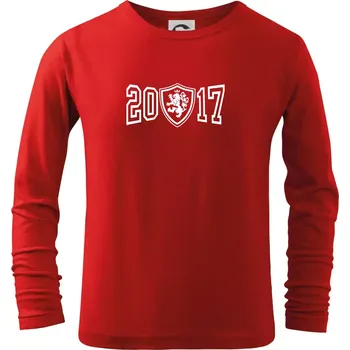 Narozeninový motiv - znak - 2017 - Triko dětské Long Sleeve - 122 cm/6 let ( Červená )