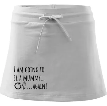 Dámská sukně I am going to be a mummy…again! - Sportovní sukně - two in one - XS ( Bílá )